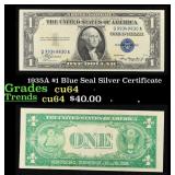 1935A $1 Blue Seal Silver Certificate Grades Choic