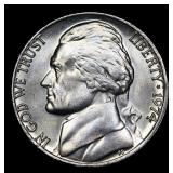 1974-p Jefferson Nickel 5c Grades GEM 5fs