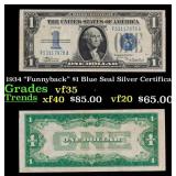 1934 "Funnyback" $1 Blue Seal Silver Certificate G