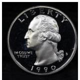 1990-s Proof Washington Quarter 25c GEM++ Proof De