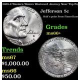 2005-d Western Waters Jefferson Nickel Westward Jo