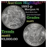 *Highlight* 1892-p Morgan Dollar $1 ms65 SEGS (fc)