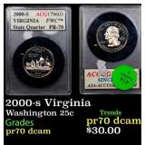 2000-s Virginia Proof Washington Quarter 25c ACG