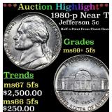 ***Auction Highlight*** 1980-p Jefferson Nickel Ne