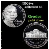 2009-s Proof Jefferson Nickel 5c Grades GEM++ Proo