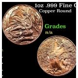 1oz .999 Fine Copper Bullion Round - Nordic Creatu