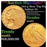 *Highlight* 1911-p Gold Indian Half Eagle Near Top
