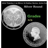 2024 Tokelau 1 oz Silver $5 Zodiac Series: Aries C