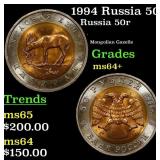 1994 Russia 50 Rubles  Y# 369 Grades Choice+ Unc