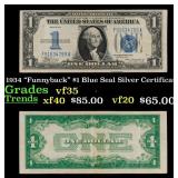 1934 "Funnyback" $1 Blue Seal Silver Certificate G