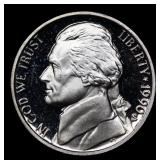 1990-s Proof Jefferson Nickel 5c Grades GEM++ Proo