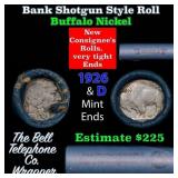 Buffalo Nickel Shotgun Roll in Old Bank Style 