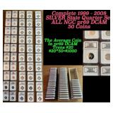 *Highlight* Complete 1999 - 2008 SILVER Quarter NG