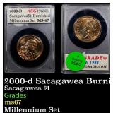 2000-d Sacagawea Burnished $1 ACG