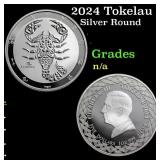 2024 Tokelau 1 oz Silver $5 Zodiac Series: Scorpio