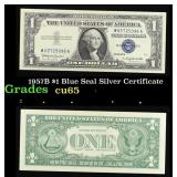 1957B $1 Blue Seal Silver Certificate Grades Gem C