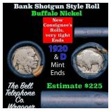 Buffalo Nickel Shotgun Roll in Old Bank Style 
