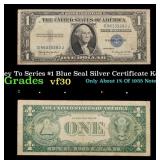 1935H Key To Series $1 Blue Seal Silver Certificat