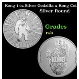 Kong 1 oz Silver Godzilla x Kong Coin
