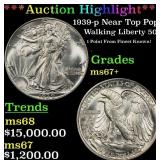 *Highlight* 1939-p Walking Liberty Half Dollar Nea