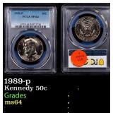 PCGS 1989-p Kennedy Half Dollar 50c ms64 PCGS