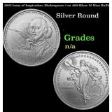 2022 Icons of Inspiration: Shakespeare 1 oz .999 S