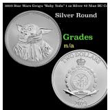 2023 Star Wars Grogu "Baby Yoda" 1 oz Silver $2 Ni