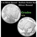 1 oz Silver Round - Buffalo Nickle Style