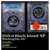 PCGS 2018-d Block Island NP Washington Quarter 25c