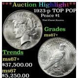 *Highlight* 1923-p Peace Dollar TOP POP! $1 Grades
