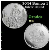2024 Samoa 1 oz Silver DC Comics The Joker Coin