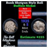 Buffalo Nickel Shotgun Roll in Old Bank Style 