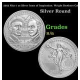 2022 Niue 1 oz Silver Icons of Inspiration: Wright