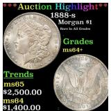 *Highlight* 1888-s Morgan Dollar $1 ms64+ SEGS (fc