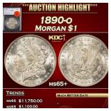 1890-o Morgan Dollar $1 ms65+ SEGS