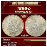 IS 1896-o Morgan Dollar $1 ms62+ USCG