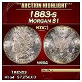 IO 1883-s Morgan Dollar $1 ms64 SEGS