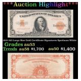 1922 $10 Large Size Gold Certificate Grades Select