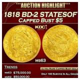 IE 1818 BD-2 STATESOF Capped Bust Gold Half Eagle