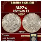 1897-o Morgan Dollar $1 ms62+ USCG
