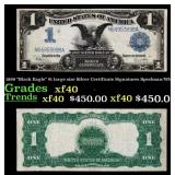 1899 "Black Eagle" $1 large size Silver Certificat
