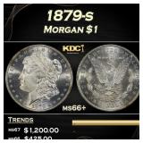 IE 1879-s Morgan Dollar $1 Grades ms66+