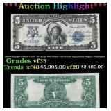 1899 Oncpapa Indian Chief  $5 Large Size Silver Ce