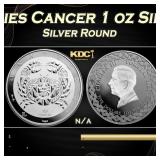 2024 Zodiac Series Cancer 1 oz Silver Tokelau $5