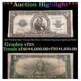 1923 "Porthole Note" $5 Large Size Silver Certific