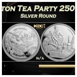 2023 1 oz Silver Boston Tea Party 250th Anniversar
