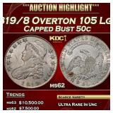 IS 1819/8 Overton 105 Lg 9 Capped Bust Half Dollar