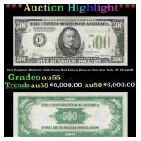 1934 President McKinley $500 Green Seal Federal Re