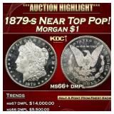 1879-s Morgan Dollar Near Top Pop! $1 ms66+ dmpl S