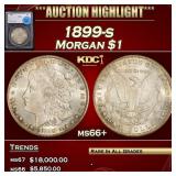 1899-s Morgan Dollar $1 ms66+ SEGS